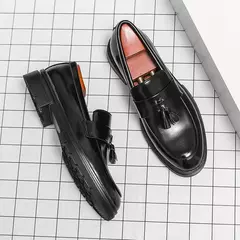 Mocassins macios masculinos, sapatos de couro borla, sapatilha de condução, marca de luxo, plus size, 46, alta qualidade, moda - Wolf Magazine