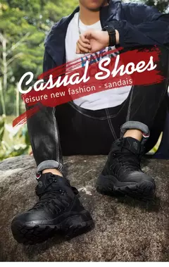 Botas de couro antiderrapante ao ar livre para homens, botas de deserto respiráveis, botas confortáveis, sapatos de trabalho, inverno - comprar online