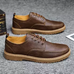 Sapato Oxford casual masculino, sapato de couro masculino, mocassins com renda de luxo, sapato de vestido masculino brogue, moda clássica, 2024 na internet