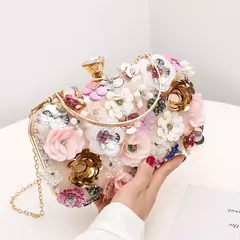 Diamantes Flor Embraiagem Bordados Para Mulheres, Senhora De Luxo Bolsas, Sacos De Noite, Cadeia Bolsa De Ombro, Nova Chegada, Moda - Wolf Magazine