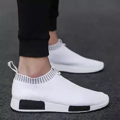 Tênis de malha respirável masculino, tênis de corrida com meias super leves, sapatos de caminhada ao ar livre, tênis masculino, novo, 2024 - Wolf Magazine