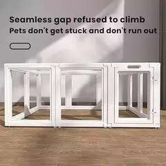 Gaiolas para cães pequenos e médios em cercas para animais de estimação, cerca de porta transparente acrílica, argônio interno para cães e gatos na internet