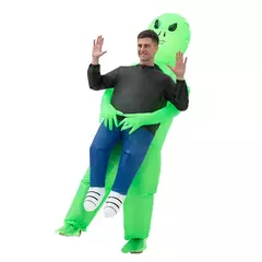 Adulto alienígena inflável traje crianças festa cosplay traje engraçado terno anime fantasia vestido de halloween para mulher - comprar online
