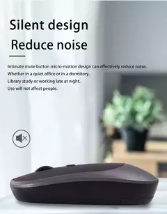 Xiaomi-Mouse sem fio compatível com Bluetooth, Ratos silenciosos 2.4G, DPI ajustável, Design ergonômico, USB recarregável, jogos, escritório na internet