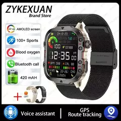 Xiaomi-Relógio Inteligente Militar para Homens, IP68, GPS, Exterior, Esportes 100 +, Rastreador De Fitness, Monitor De Saúde, 1.96 ", Chamada BT, Smartwatch, Novo, 2024 - Wolf Magazine