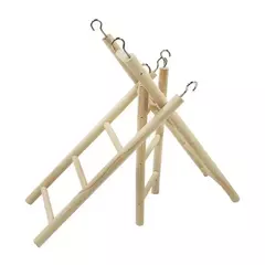 1pc pássaros brinquedo escadas de madeira balanço scratcher poleiro escalada 3/4/5/6 escada gaiola pássaro hamsters papagaio brinquedos pendurado suprimentos para animais de estimação