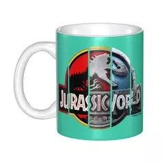 Dinossauro personalizado World Jurassic Park Canecas DIY Horror Movie Ceramic Ch