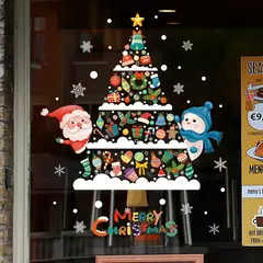 Santa and Snowman Christmas Window Adesivos, Decalques De Parede, Ano Novo, Home Decor, Feliz Natal Decorações, Presentes de Natal, 2022 na internet