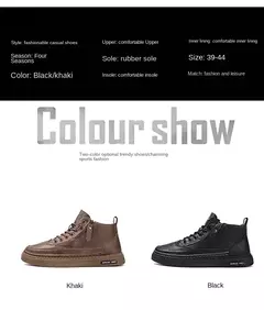 Botas masculinas de inverno sapatos de couro de alta qualidade moda sapatos de algodão moda botas de tornozelo negócios casuais sapatos ao ar livre tênis masculinos novo