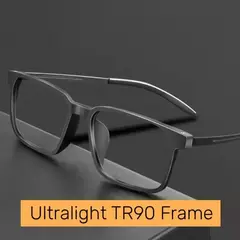 Óculos de leitura de bloqueio de luz azul para homens e mulheres, quadro óptico ultraleve óculos quadrados liga de titânio TR90 na internet
