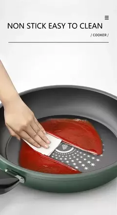 Frigideira universal antiaderente com tampa, Panela de cozinha antiaderente, Sem fumaça oleosa - Wolf Magazine