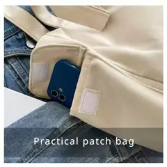 Bolsa de ombro de grande capacidade feminina, sacola de estudante, bolsa de classe, lona, nova moda, 2023 na internet