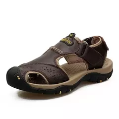 Sandália de praia estilo crox masculina, tênis casual, chinelos genuínos, marca de luxo, sandálias de verão, chinelos masculinos, 2022 - loja online