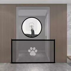 Novo cercadinho dobrável de malha respirável para cerca de segurança de cães e gatos, suprimentos para animais de estimação para garantir segurança de animais de estimação