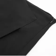 TRAF-minissaia feminina de cintura alta, saia assimétrica preta, bermuda casual, shorts de verão, 2021