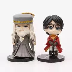 Padrões completos q posket harri potter dumbledore malfoy ron hermione snape hedwig pvc figura de vinil brinquedos boneca presente de natal brinquedo