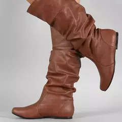Botas de vaqueiro ocidental feminino de meia-panturrilha, sapato baixo, calçado alto, longo, tamanho grande 35-43, primavera, outono, 2023 - comprar online