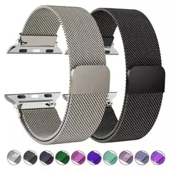 Pulseira Milanese para Apple Watch, Banda 49mm, 45mm, 44mm, 42mm, 41mm, 40mm, 38mm, Pulseira iWatch Series 9, 3, 4, 6, 5, SE, 7, 8, Ultra 1, 2, Correa na internet