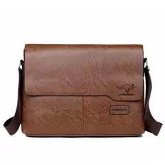 Bolsa de ombro de couro para homens Bolsa de negócios Bolsa mensageiro Bolsa lateral grande, bolsa crossbody, marca de luxo, moda, IPAD - loja online