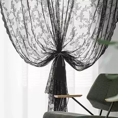 Imagem do Cortina De Renda Francesa Com Tule Branco, Persianas, Sala De Estar E Suprimentos Do Quarto, Tela Respirável, Festa De Casamento, Decoração De Casa