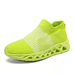 Tênis respirável para homens e mulheres, tênis esportivo slip-on, tênis azul, meias de verão tamanho grande 48, moda de venda quente - Wolf Magazine