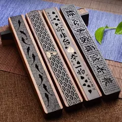 Caixa de queimador de incenso criativa artesanal, suporte de madeira preto, artesanato chinês tradicional, presente para casa e escritório - Wolf Magazine