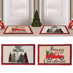 Tapete ao ar livre da porta do Natal, tapete de Papai Noel, casar decorações do Natal para a casa, ornamento do Xmas, presentes do ano novo, 2025, 2025 - loja online