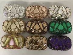 Mini Crystal Rhinestone Clutch para Mulheres, Sacos De Noite, Pedras, Minaudiere Bolsas, Festa De Casamento, Vermelho, Verde Bolsa, Mais Novo - Wolf Magazine