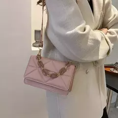 Bolsa de ombro de couro PU feminina, embreagem cruzada casual, bolsas de aba, grande capacidade, moda feminina - Wolf Magazine