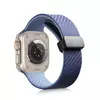 Pulseira de fibra de carbono para Apple Watch, Ultra 2 bandas, pulseira magnética de silicone, 49mm, 44mm, 45mm, 41mm, 40mm, iWatch Series 9, 8, 7, 6, SE, 5, 4