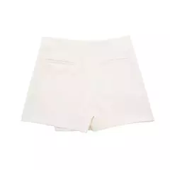 TRAF-minissaia feminina de cintura alta, saia assimétrica preta, bermuda casual, shorts de verão, 2021 - Wolf Magazine