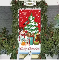 Decoração de Natal Bandeira Bandeira Pendurada Porta, Enfeites, Presentes de Natal, Decoração de Ano Novo, 2025, 2025