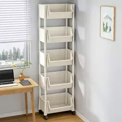 Armário De Armazenamento De Fenda Estreita, Estante De Carrinho, Rack De Canto De Cozinha, Banheiro, Sala De Estar, Organizador De Casa