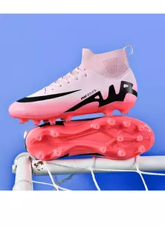 Imagem do Botas de campo de futebol profissional para homens, grampos antiderrapantes, sapatos de treinamento de grama interna para crianças, sociedade original