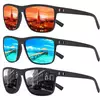 CRIXALIS-Óculos de sol quadrados polarizados para homens e mulheres, esportes ao ar livre retro, óculos de sol, óculos masculinos, UV400, moda, 3 pcs