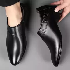 Sapatos de couro de luxo masculino, vestido formal, sapatos Oxfords masculinos, casual de negócios, festa de casamento, trabalho de escritório, masculino, plus size na internet