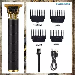 2024 barbeador elétrico profissional para homens navalha para homens cortador de barba aparador barbeiro máquina de barbear t9 máquina de cortar cabelo dropshipping - Wolf Magazine
