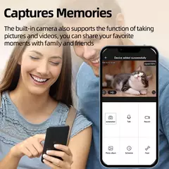 Rojoeco alimentador automático para gatos, com câmera de vídeo, dispensador de comida para gatos, gravador de voz inteligente para animais de estimação, controle remoto, alimentador automático para cães e gatos - loja online