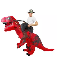 Adulto crianças t-rex dinossauro trajes infláveis purim halloween natal mascote anime festa cosplay traje vestido ternos extravagantes - Wolf Magazine