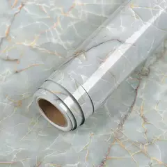 Self-Adhesive Marble Vinyl Wallpaper, PVC, impermeável adesivos de parede, Papel de contato, DIY, banheiro, cozinha, armário, bancadas - comprar online