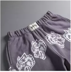 Imagem do Calções de desporto casual masculino, Fitness, Borda áspera, Solto, Treinos, Basquetebol, Corrida, Solto, Verão