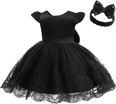 Vestido floral de tule para meninas de 0.2 anos, festa de primeiro aniversário, batismo, vestidos brancos, princesa, casamento, dama de honra, baile - loja online