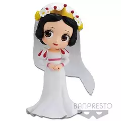 Genuine bandai qposket casamento vestido versão disney princesa anime figuras figura de ação coleção modelo brinquedo presente para crianças - Wolf Magazine