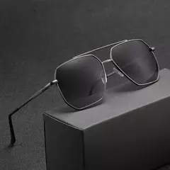 Óculos de sol clássicos para homens e mulheres, armação de metal, espelho, lazer, pesca, negócios, óculos, piloto, nova moda na internet