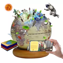 Globo Educacional Inteligente para Crianças, Brinquedo AR Interativo, Ideal para Aprendizagem Pré-Escolar, Presente de aniversário para meninos e meninas, Brinquedos STEM