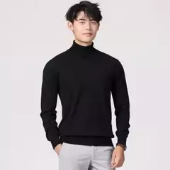 Suéter de gola alta masculino pulôver de cashmere suéteres de gola alta, camisa, roupas para outono e inverno, 2023