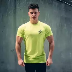 Camiseta esportiva masculina de manga curta elástica, Fitness ao ar livre, Corrida, Ginásios, Tendência da moda, Verão, 2022 - Wolf Magazine