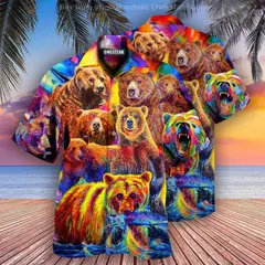 Flamingo desenho animado 3D dos homens camisa havaiana, roupas de praia extragrandes, manga curta, moda, verão, venda quente