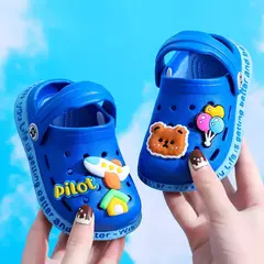Imagem do Sandálias de sola macia para crianças, antiderrapante, respirável, bonito, com design de coelho, para praia coberta, com desenhos animados, para menino e menina