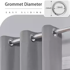 Cortinas monocromáticas blackout, sombreamento completo e proteção solar, quarto e sala de estar, 100% blackout, 1pc na internet